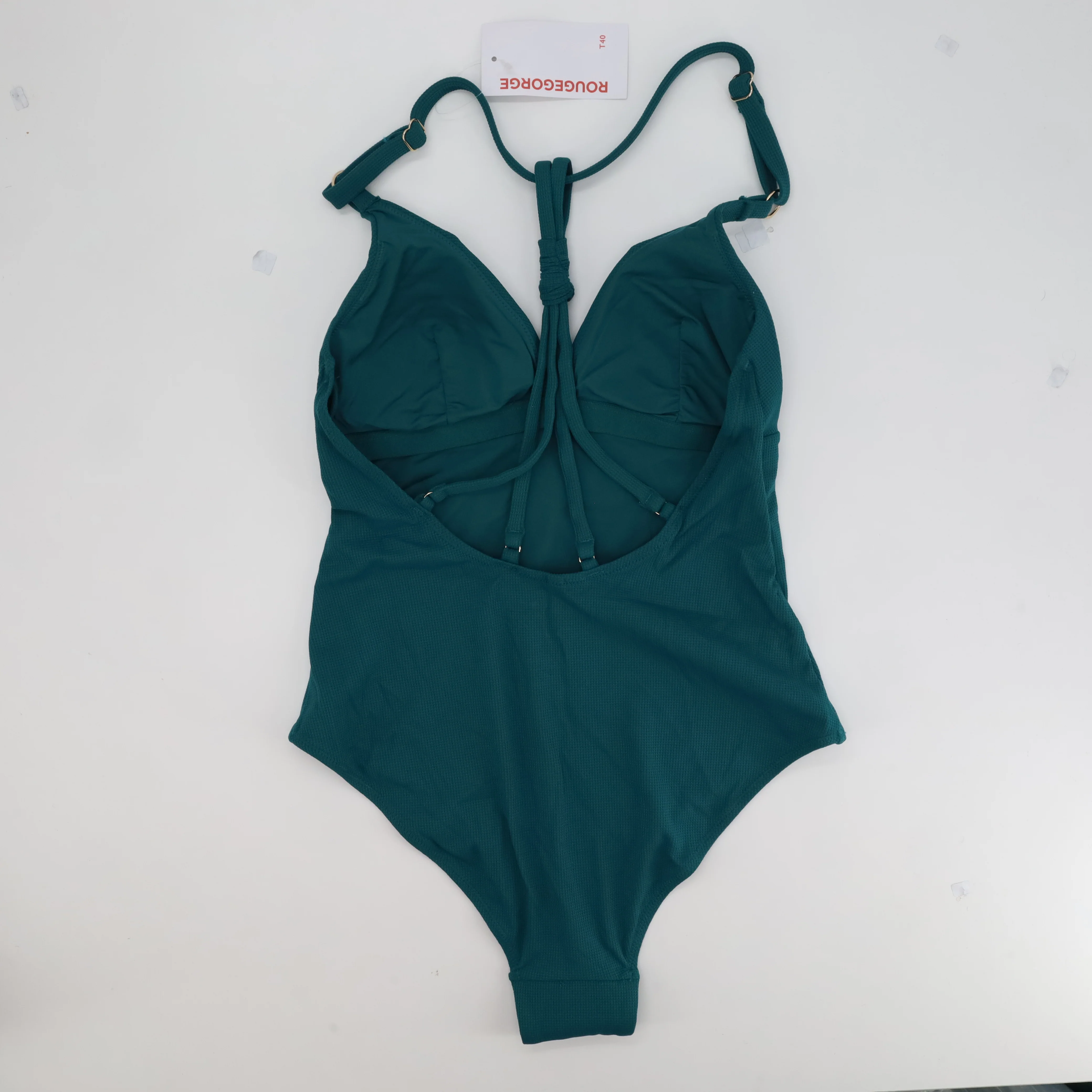Maillot 1 pièce RougeGorge Vert - Image 3