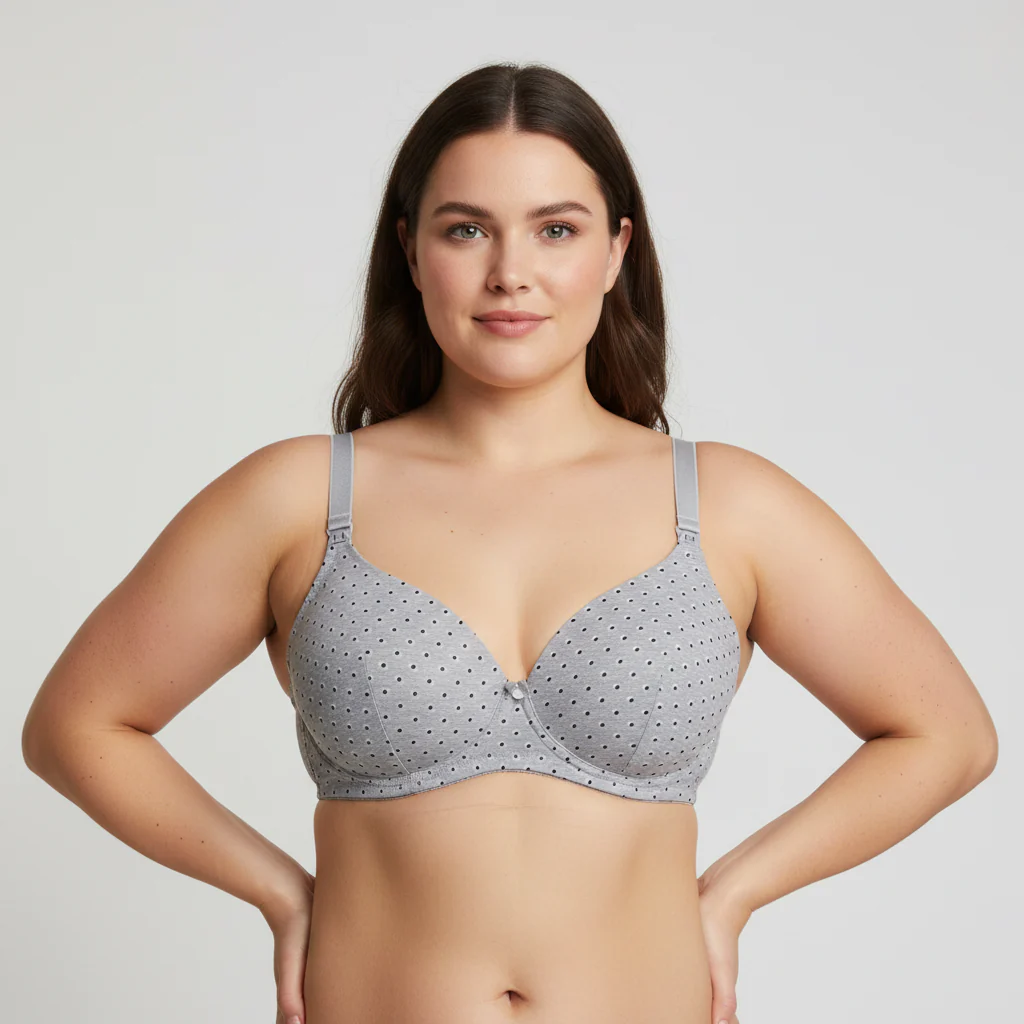 Soutien-gorge d'allaitement Vertbaudet Gris