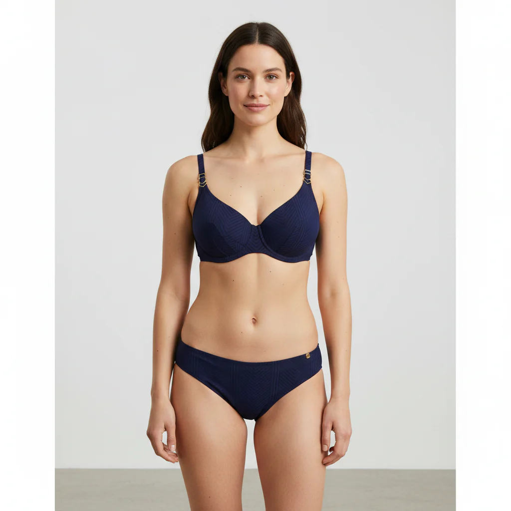 Haut de maillot Fantasie Bleu