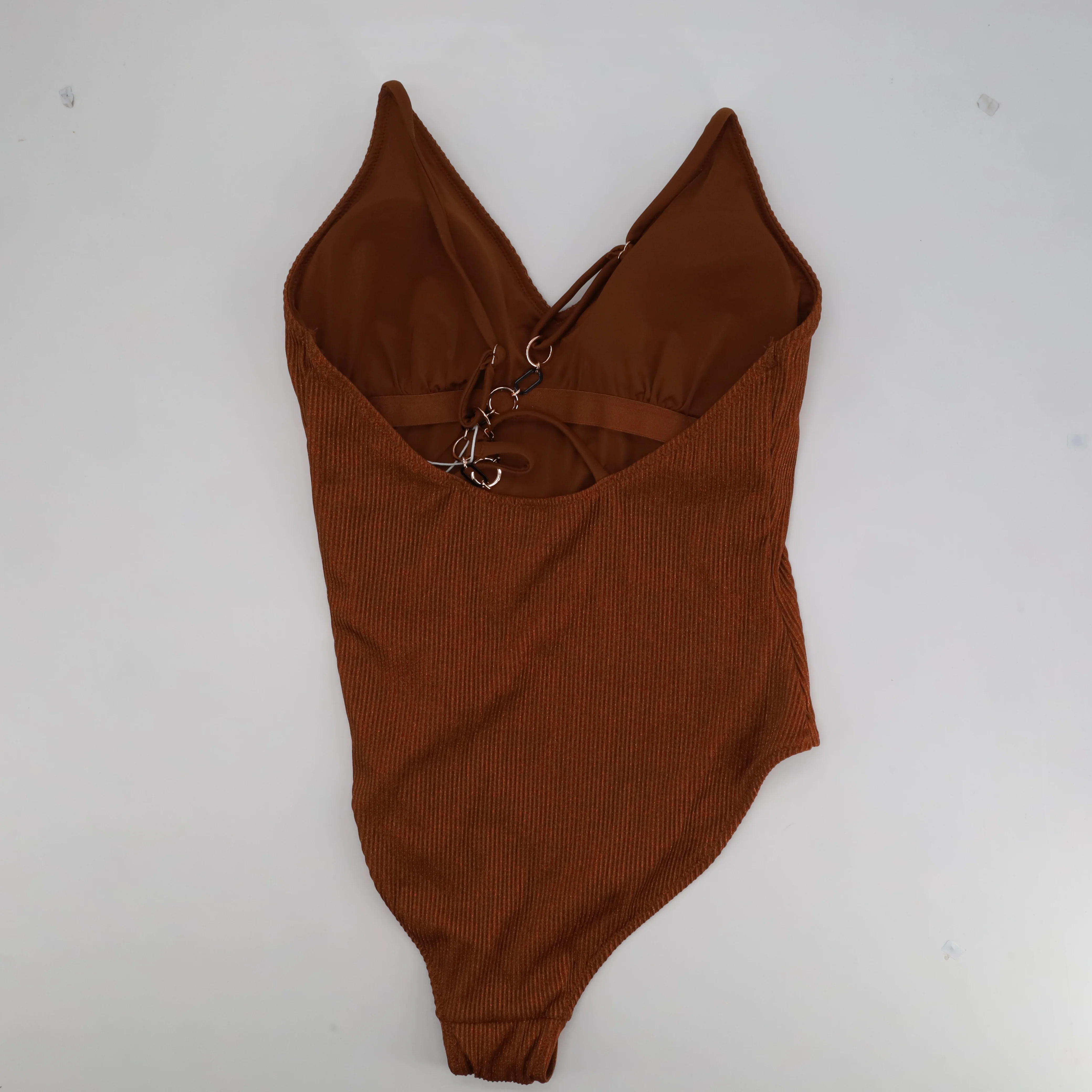 Maillot 1 pièce RougeGorge Marron - Image 3