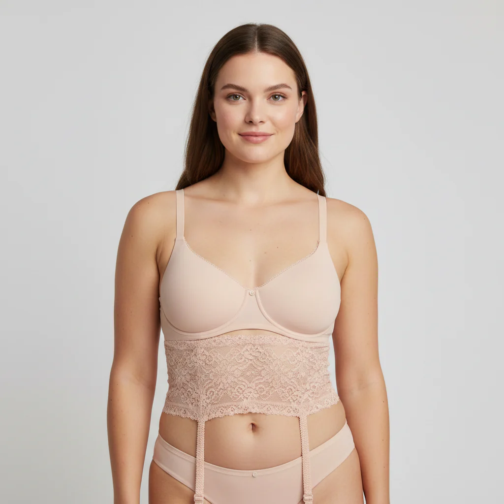 Porte-jarretelles Aubade Rose