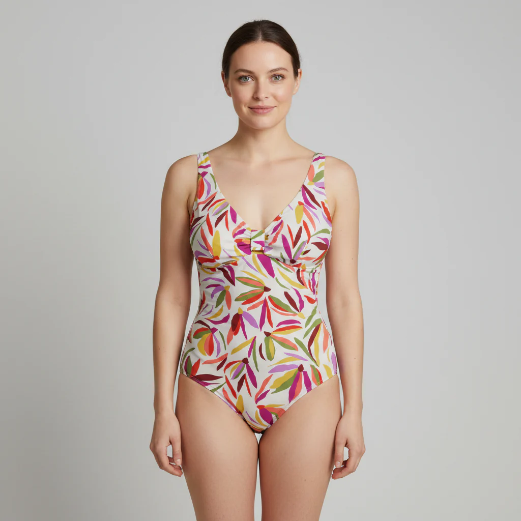 Maillot 1 pièce RougeGorge Vert