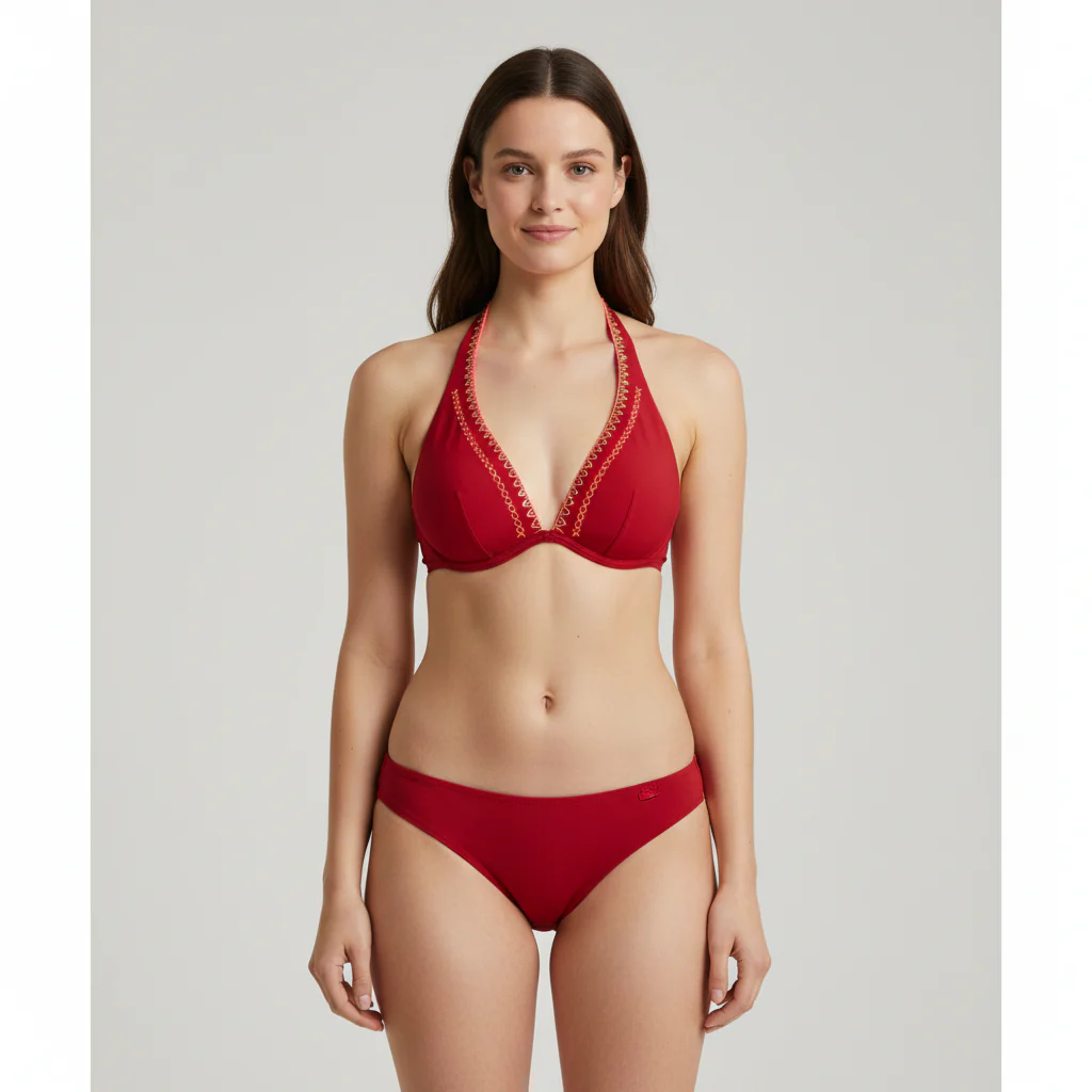 Haut de maillot Darjeeling Rouge