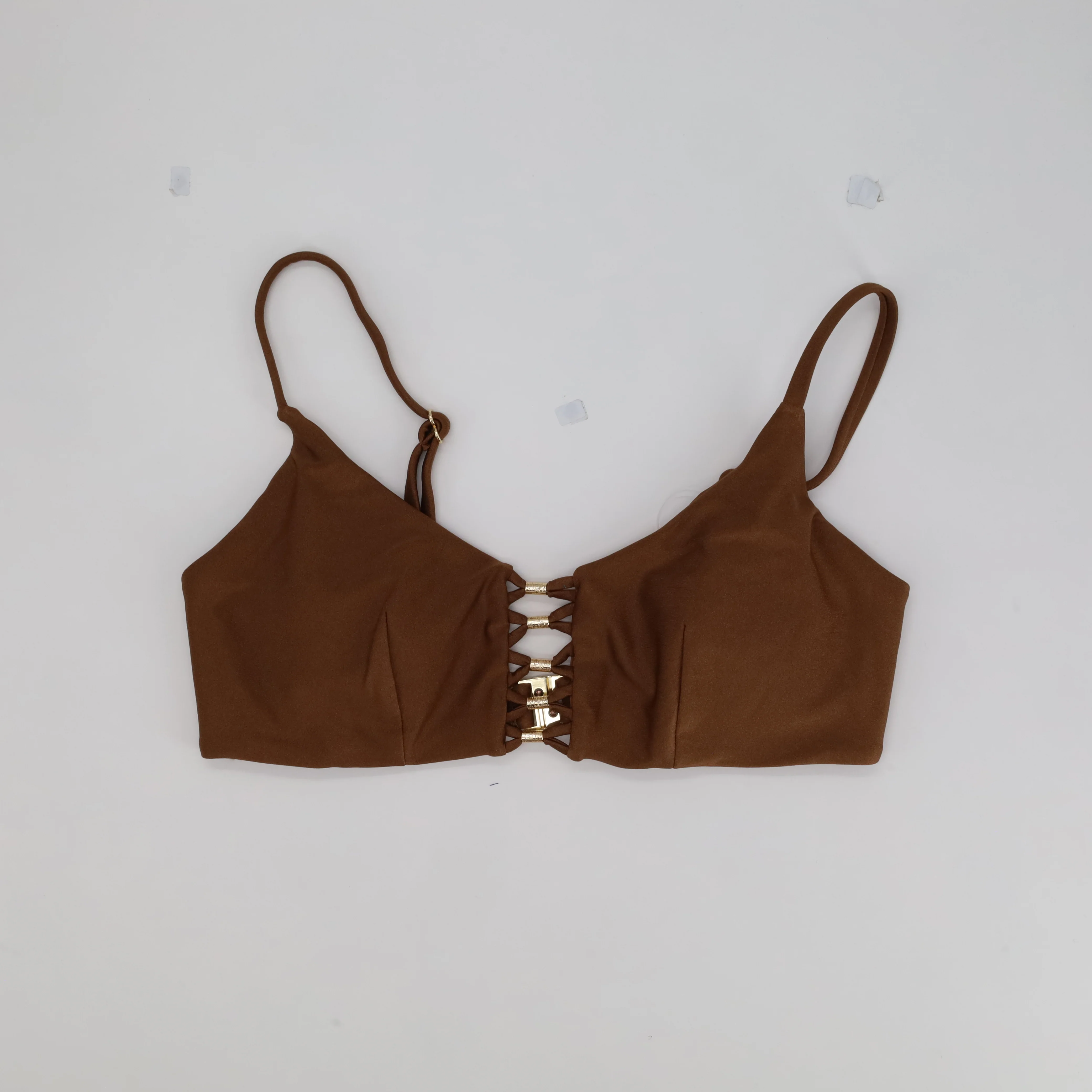 Haut de maillot Rose Marron - Image 2