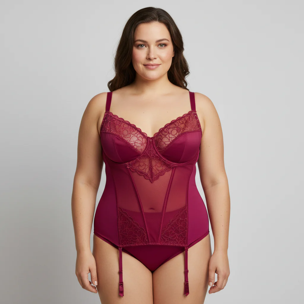 Guêpière La Redoute Rose