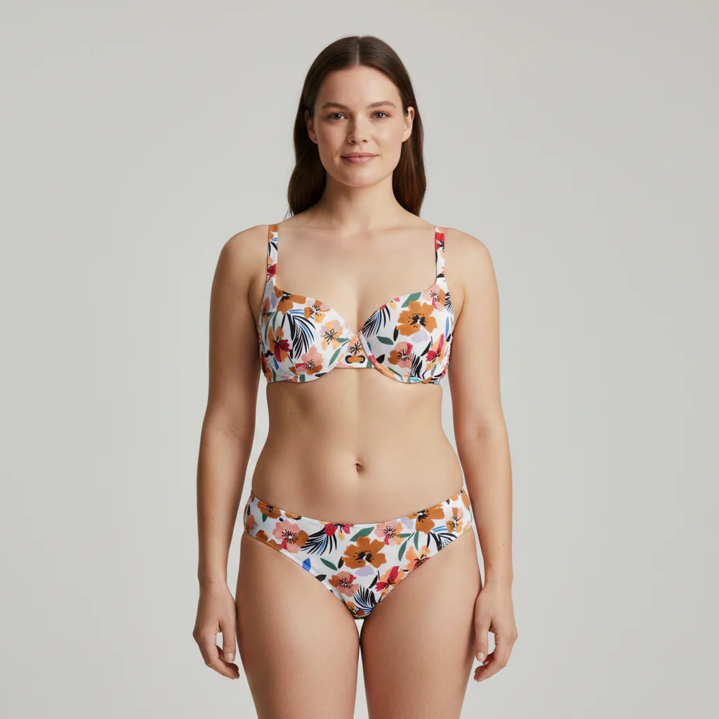 Haut de maillot RougeGorge Blanc