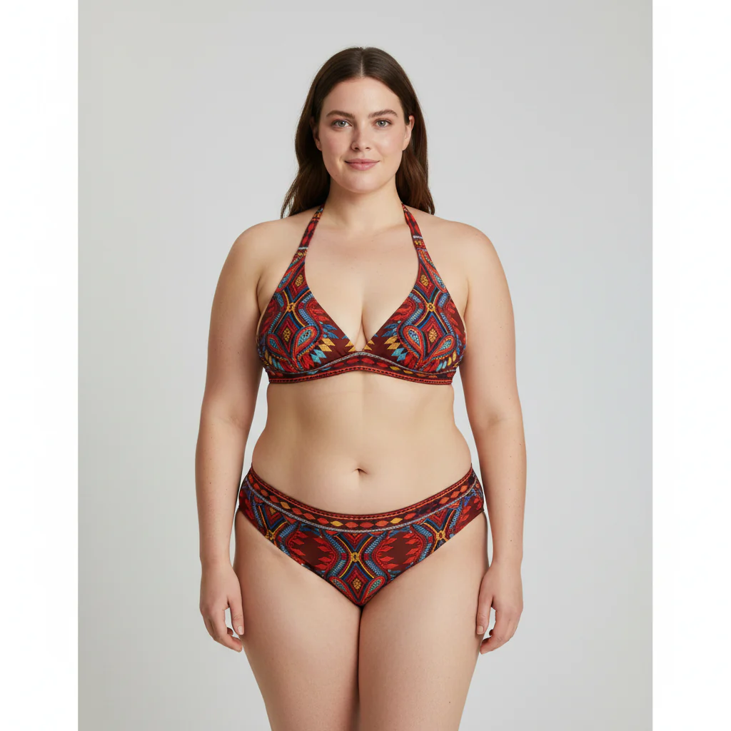 Haut de maillot Marron