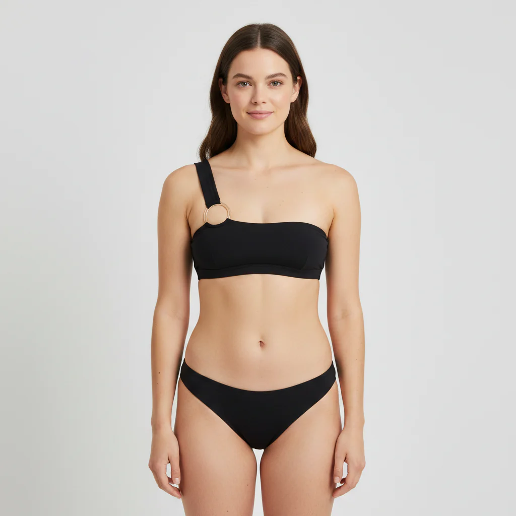 Haut de maillot Rose Noir