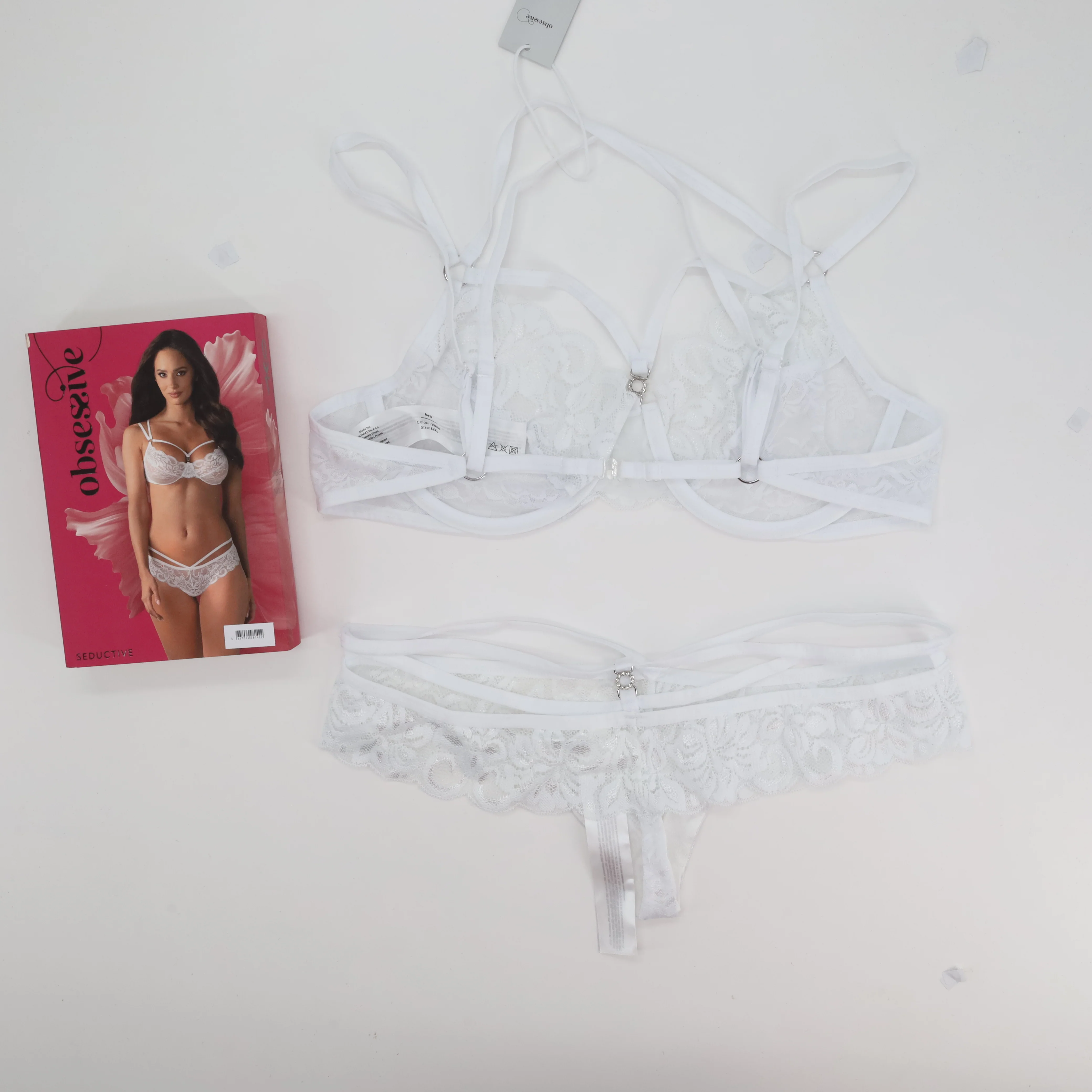 Ensemble de lingerie sexy Obsessive Blanc - Image 2